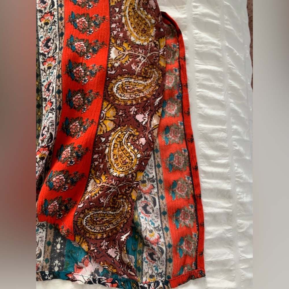 NWT Billabong Floral Teal and Coral Kimono - Picture 10 of 16